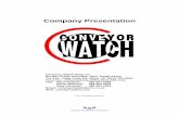 Belt Watch Model 0506 - Conveyor Watch | Homeconveyorwatch.co.za/files/companybrochure.pdf ·  · 2014-11-12This service complements the Belt Watch scanning ... Conveyor system commissioning,