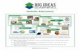 Holistic Education - Big Ideas Math · PDF fileHolistic Education BigIdeasLearning.com ... being an “educated person” had a broader meaning than it has today. To help bring a more
