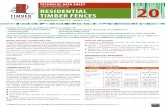 TECHNICAL DATA SHEET ISSUED BY TIMBER ... Section/TDS 2016...©TIMBER QUEENSLAND LIMITED TECHNICAL DATA SHEET 20 RESIDENTIAL TIMBER FENCES Revised March 2014 Page 3 PLINTH Where a