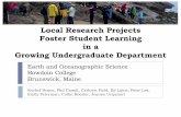 Local Research Projects Foster Student Learning in a ... Research Projects Foster Student Learning in a Growing Undergraduate Department ... “To count nature a familiar acquaintance”