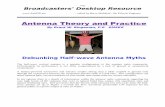 Antenna Theory and Practice - The Broadcasters' Desktop · PDF file · 2017-09-26Antenna Theory and Practice ... affect antenna gain, ... Half-wave Monopole with 30 ground radials
