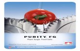 purity Fg - Smith And Allan FG BROCHURE N… · PURITY FG products deliver the productivity benefits you need throughout your food processing plant, so you can reduce the risk of