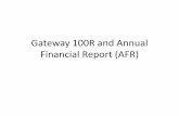 Gateway 100R and Annual Financial Report (AFR)in.gov/sboa/files/Preston_Gateway_2014.pdfIC 36-6-4-13 •The report is an abstract of the receipts and expenditures of all funds and