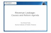 Revenue leakeage and tax administration-Nowook Parksiteresources.worldbank.org/PSGLP/Resources/... · Causes of Revenue Leakage ... yPolitical influence eroded the autonomy of revenue