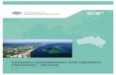 VANUATU GOVERNANCE FOR GROWTH PROGRAM – REVIEW …dfat.gov.au/about-us/publications/Documents/governance-for-growth... · Vanuatu Governance for Growth Program Review ... To generate
