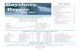 Bayshore July Index Breeze - Pioneermembers.pioneer.net/~baybeach/Breeze/2017-18/Breeze July 2017.pdf · o Select Pool attendants’ interview committee. ... Derek B. Miller’s debut