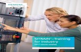 SITRAIN –Training for Industry -  · PDF fileusa.siemens.com/sitrain SITRAIN®–Training for Industry 2017 course catalog