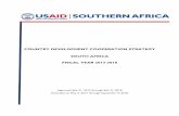 COUNTRY DEVELOPMENT COOPERATION STRATEGY SOUTH · PDF fileExecutive Summary . USAID/SA Bilateral Country Development Cooperation Strategy – Public Version. 3. Executive Summary .