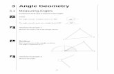 3 Angle Geometry MEP Pupil Text 3 - · PDF fileMEP Pupil Text 3 360o 180 o 3 Angle Geometry 3.1 Measuring Angles ... Any angles that form a straight line add up to 180o. 3. Angles
