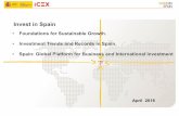 Invest in  · PDF fileAbout ICEX-Invest in Spain ... 4 Germany 3,466.6 19 41,902 17 ... Trade in Goods 2016 Data, Trade in Services 2016 Data; UNWTO Tourism Highlights (2017