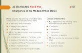 AZ STANDARDS World War I p107 Emergence of the Modern United … I… · AZ STANDARDS World War I p107 Emergence of the Modern United States PO 12. Describe the following events that