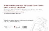 Inferring Generalized Pick-and-Place Tasks from Pointing ...holz/spme/talks/09_pangercic_inferring... · Object Recognition using Vocabulary Tree and SIFT + + ... Contact ... Inferring