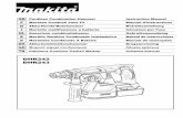 GB Cordless Combination Hammer Instruction Manual F ... contacting a “live” wire may make exposed metal parts of the power tool “live” and could give the operator an electric
