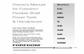 for Foredom Flexible Shaft DD Foredom Flexible Shaft ... • Alwaysinsert the shank or arbor of an accessory or mandrel into the collet or chuck of the ... controls on 115 Volt AC