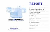 Composite Propane Cylinders for Indoor Use Phase II · PDF fileor inability to use, any information, apparatus, process or ... keep the wall cool enough to prevent the joint ... composite