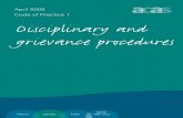 April 2009 Scotland Code of Practice 1 South East Cygnus ... · PDF fileDisciplinary and grievance procedures April 2009 Code of Practice 1 Ref: ... The notification should also give