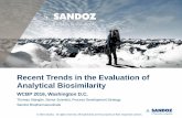 Recent Trends in the Evaluation of Analytical · PDF fileRecent Trends in the Evaluation of Analytical Biosimilarity WCBP 2016, ... development Analytics 3. ... statistical tools for