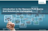 Introduction to the Siemens PLM End to End Solution for ... to End Composite Solution - Sullivan... · Introduction to the Siemens PLM End to End Solution for Composites ... Key Initiatives