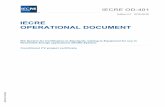 IECRE OPERATIONAL DOCUMENT - Welcome to IECRE - IEC · PDF file · 2017-10-09IECRE OPERATIONAL DOCUMENT Conditional PV project certificate IECRE OD-401:2016(EN) IEC System for Certification