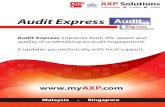 Audit Express improves both the speed and - AXP Solutions - … Express - Product... ·  · 2012-12-26ACCA Accredited Employer (Gold Approved) New Zealand Institute of Chartered