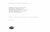 Flight-Determined Engine Exhaust Characteristics of an ... · PDF fileFLIGHT-DETERMINED ENGINE EXHAUST CHARACTERISTICS OF AN ... of the difference between the fully expanded jet Mach