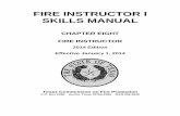 FIRE INSTRUCTOR I SKILLS  · PDF filefire instructor i performance skill instruction sheet effective january 1, 2014 page 1