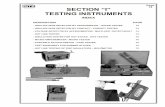 SECTION “I” TESTING INSTRUMENTS - Sabana · PDF filePage 75 RITZ TESTER MICRO TESTER FASE TESTER GLOVE TESTER ISOLÔMETRO Electric portable insulation-tester for hot sticks, grip-all