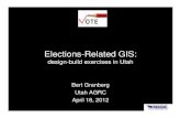 GIS Support for Utah’s Voter Database: snapshots from a ... · PDF filePrecinct Assignment, Pre-GIS. Catalysts. Utah's 2011. Redistricting. Initial Product. Adjust Block-Based District