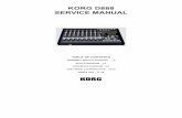 KORG D888 SERVICE MANUAL - Studio · PDF filekorg d888 service manual table of contents assembly sketch (hookup) ：2 block diagram：3-4 schematic diagram：5-9 test mode and inspection：10-16