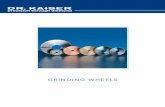 DR. KAISER - Grinding · PDF fileKAISER has in grinding and dressing processes will ... protrusions that no other bond can achieve. ... the worn abrasive grit and plating is removed