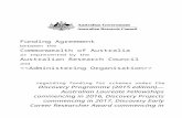 Discovery Programme Funding Agreement - · Web viewFunding Agreement for schemes under the Discovery Programme (2015 edition)2 Funding Agreement between the Commonwealth of Australia