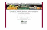 Tools for Rapid Market Assessments - Oregon Small …smallfarms.oregonstate.edu/sites/default/files/publications/tech...1 Tools for Rapid Market Assessments Larry Lev and Linda Brewer,