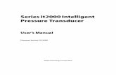Series it2000 Intelligent Pressure Transducer - Load Cells · PDF fileSeries it2000 Intelligent Pressure Transducer ... Command and Query Structure ... Transducer and start using it’s