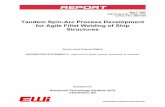 Tandem Spin-Arc Process Development for Agile Fillet ... · PDF fileTandem Spin-Arc Process Development for Agile Fillet Welding of Ship Structures to ... For stiffener welding on