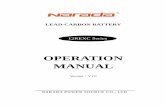 OPERATION MANUAL - Choose  · PDF filelead-carbon battery operation manual version：v1.0 narada power source co., ltd 12rexc series series