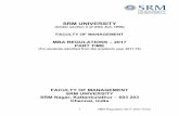 SRM  · PDF fileof SRM University R.1.2 Eligibility ... 7. Mini Project and Viva Voce 8. ... presentation / Notes making Mini Project 15 Individual project to be submitted by