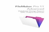 FileMaker Pro 11 Advanced - Create custom apps | … FileMaker Pro Advanced Database Design Report XML Output Grammar link="testfile_fp7.xml"> Valid filename based on the OS platform.