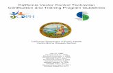 Vector Control Technician Cert and Training Program Guidelines Document Library... · California Vector Control Technician Certification and Training Program Guidelines . California