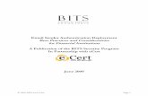 062209 Sender Authentication Deployment Best … Sender Authentication Deployment Best Practices and Considerations for Financial Institutions A Publication of the BITS Security Program