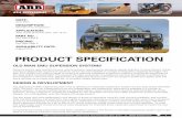 PRODUCT SPECIFICATION - ARB USA bag suspension models are available for the Jeep WK2 and this new OME suspension system does NOT replace, nor is compatible, with the Quadra-Lift airbag