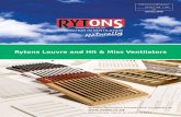 Rytons Louvre and Hit & Miss · PDF file1 (L2) CI/SfB reference by RIBA SfB Agency (21.9) Xn6 Wall January 2018 Rytons Louvre and Hit & Miss Ventilators Technical information available