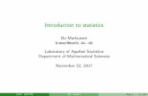 Introduction to statistics - Institut for Matematiske Fag – …pdq668/SmB/material/day1_handout.… ·  · 2017-11-14Introduction to statistics Bo Markussen bomar@math.ku.dk ...