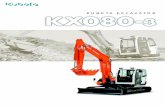 KUBOTA EXCAVATOR - GGH · PDF filecc rpm mm Machine weight (w/o extra counter weight ) Bucket capacity, std. SAE/CECE Bucket width Engine Swivelling speed Rubber shoe width With side