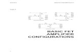 BASIC FET AMPLIFIER CONFIGURATIONS - …libvolume3.xyz/.../fetamplifiers/fetamplifierstutorial1.pdfThis topic identifies the basic FET amplifier configurations and their ... • common