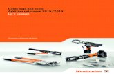 Cable lugs and tools Addition catalogue 2015/2016 Let’s ... · PDF fileCable lugs and tools Addition catalogue 2015/2016 Let’s connect. Connectivity and electrical installation