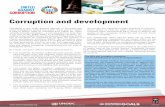 Corruption and  · PDF file  Corruption and development Corruption is the single greatest obstacle to economic and social development around the world1