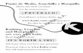 Knitting, Crochet and Hairpin lace are easy with katia · PDF fileBases para aprender a tejer Learning the basic stitches FORMAS DE EMPEZAR / CASTING ON Montado Simple Simple cast