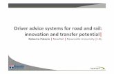 Driver advice systems for road and rail: innovation and … Roberto Palacin...• Collision Avoidance System (CAS) • Stop&Go system • Intelligent Speed Adaptation (ISA) system