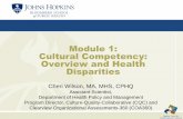 Module 1: Cultural Competency: Overview and Health · PDF fileModule 1: Cultural Competency: Overview and Health Disparities Cheri Wilson, MA, MHS, CPHQ Assistant Scientist, Department