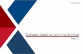 Exchange Supplier Learning Seminar - Army and Air … inventory needs by location and automatically generates orders to fulfill the needs. Benefits: Automates centralized replenishment